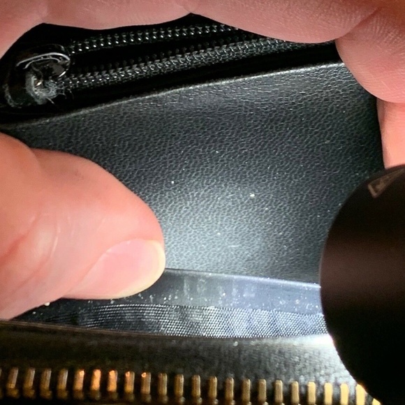 Gucci GG Imprime Zip Around Long Wallet Black PVC/Leather Authentic GUC - Picture 10 of 12